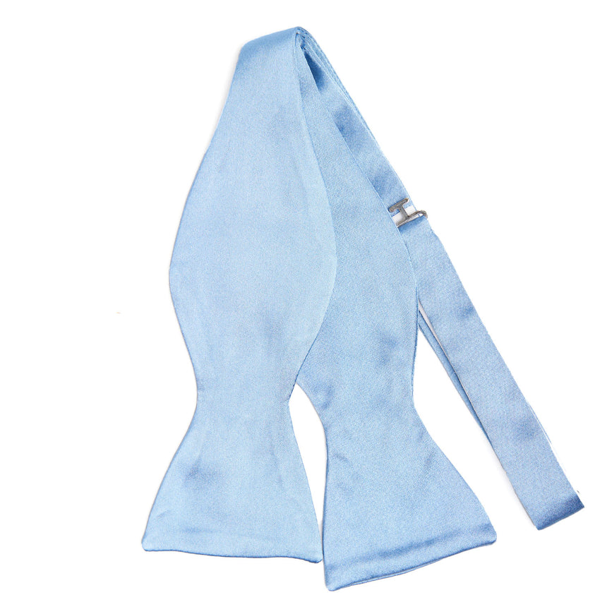 PAPILLON DA ANNODARE IN RASO DI SETA AZZURRA