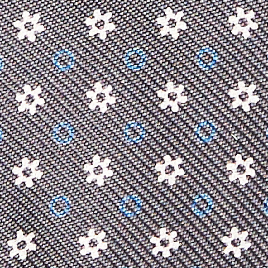 DARK GREY SILK BOWTIE TO SELF-TIE