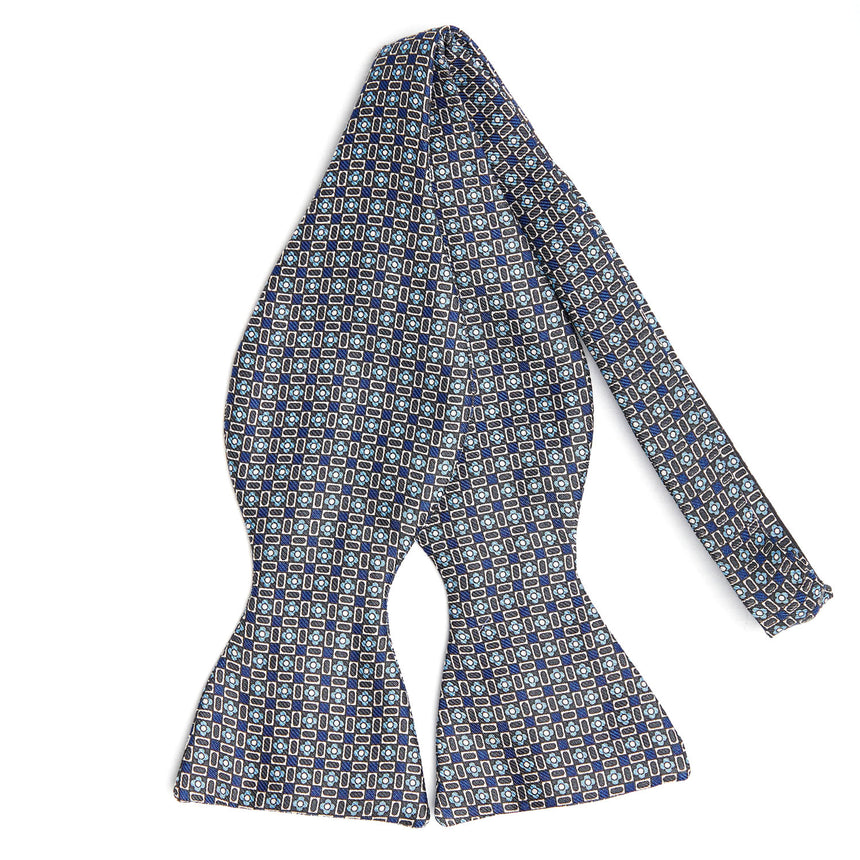 PAPILLON DA ANNODARE IN SETA GRIGIO SCURO