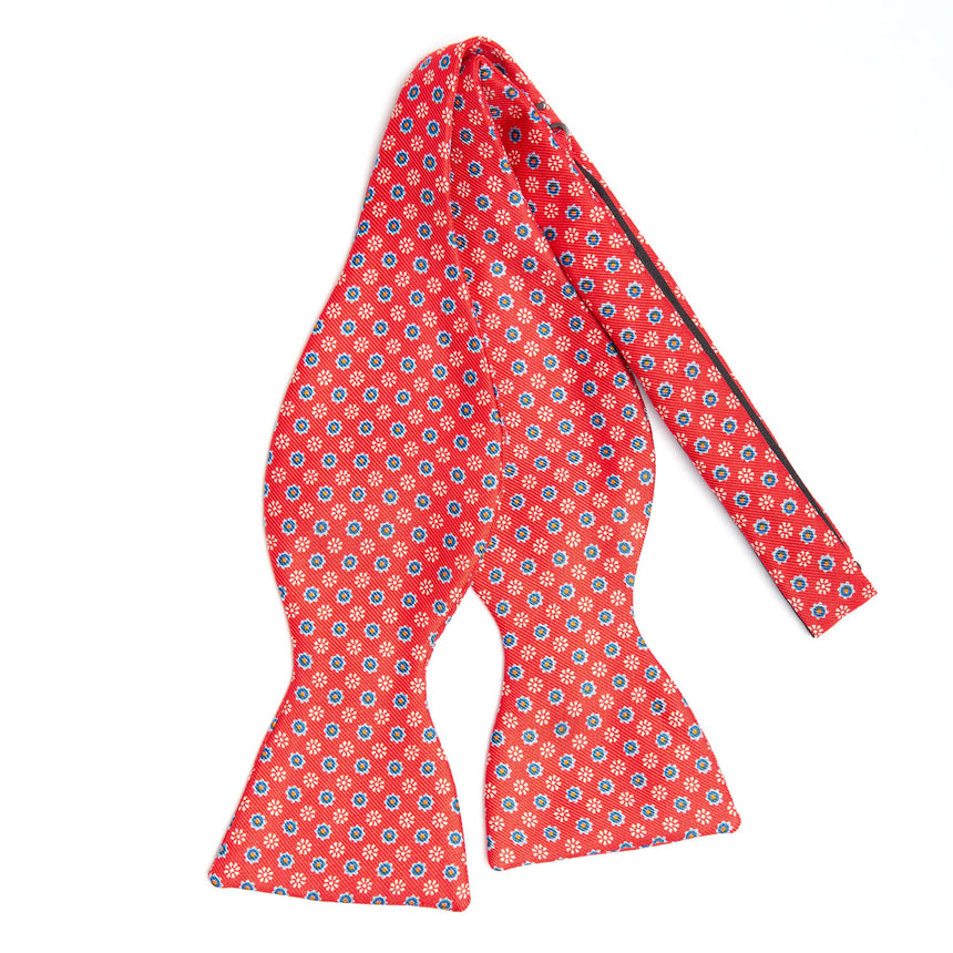 PAPILLON DA ANNODARE IN SETA ROSSA