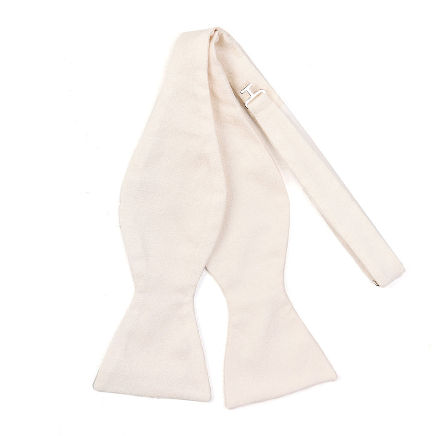 PAPILLON DA ANNODARE IN RASO DI SETA BIANCO