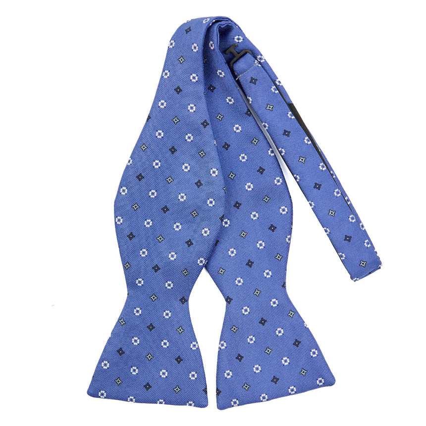 PAPILLON DA ANNODARE IN SETA AZZURRO POLVERE