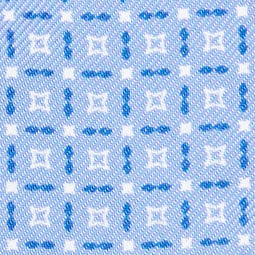 LIGHT BLUE SILK BOWTIE TO SELF-TIE