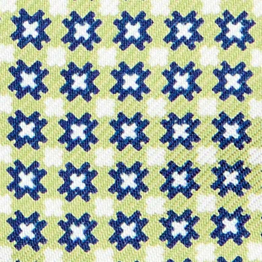 LIGHT GREEN SILK BOWTIE TO SELF-TIE