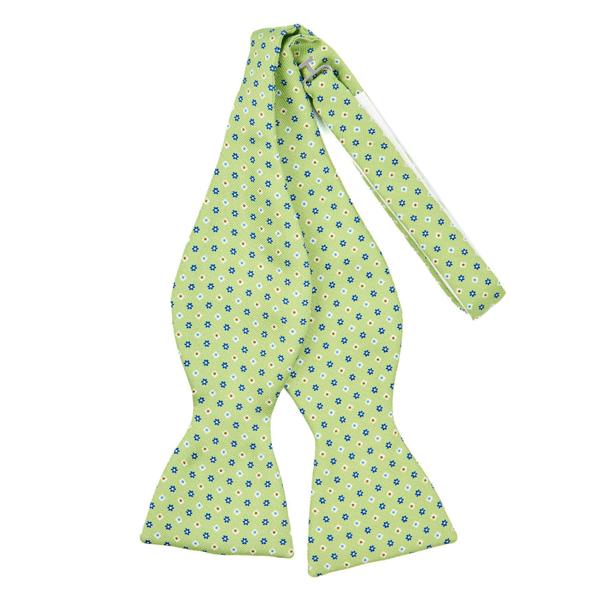 PAPILLON DA ANNODARE IN SETA VERDE CHIARO