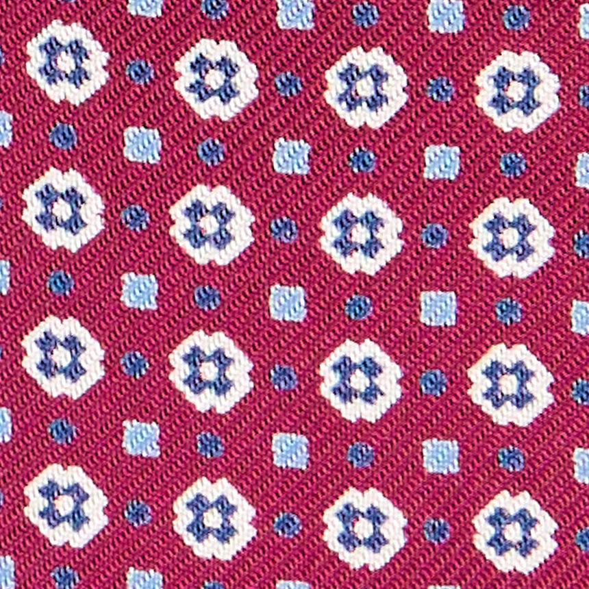 BURGUNDY SILK BOWTIE TO SELF-TIE