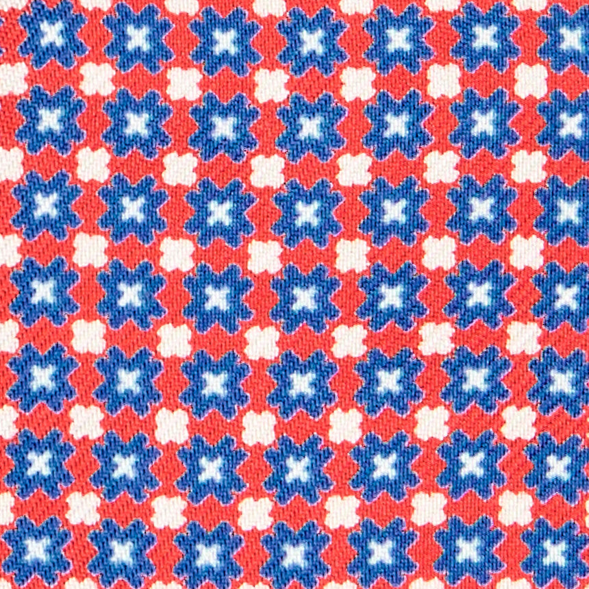 RED SILK BOWTIE TO SELF-TIE