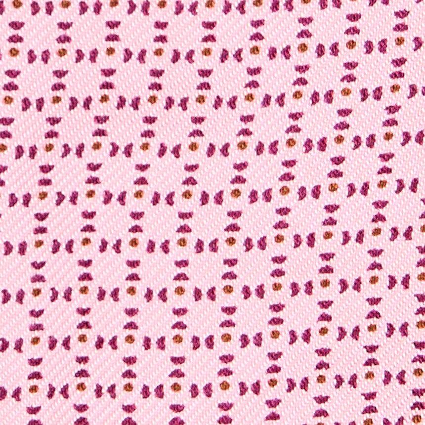 PINK SILK BOWTIE TO SELF-TIE