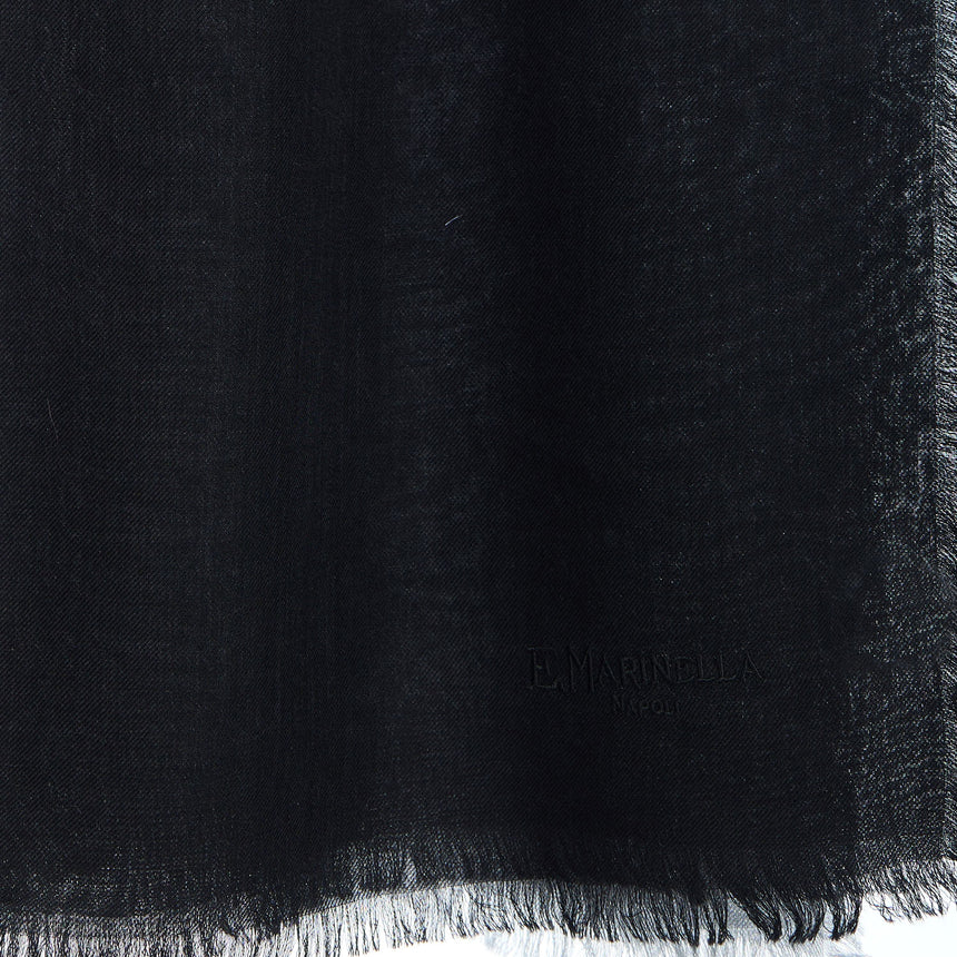 BLACK AND GREY CASHMERE PASHMINA