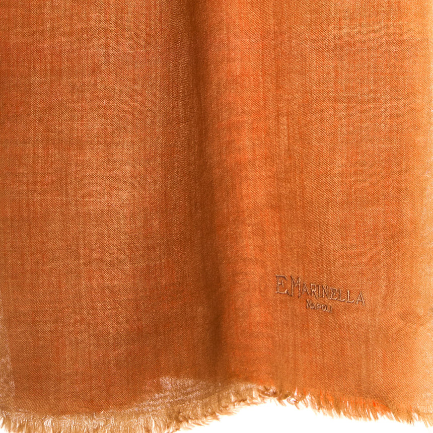 PASHMINA ARANCIONE E MARRONE EFFETTO SFUMATO