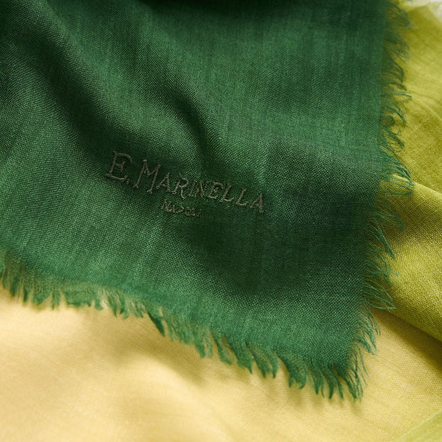 PASHMINA VERDE EFFETTO SFUMATO