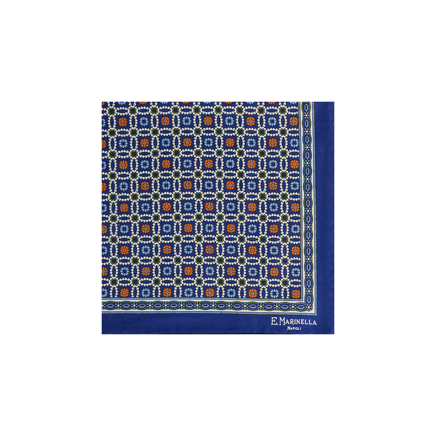 POCHETTE DA TASCHINO IN SETA STAMPATA BLUETTE