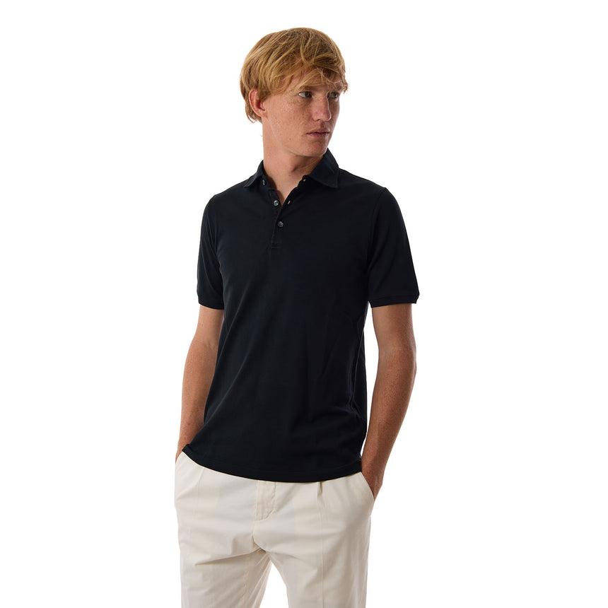 POLO MANICA CORTA NERA