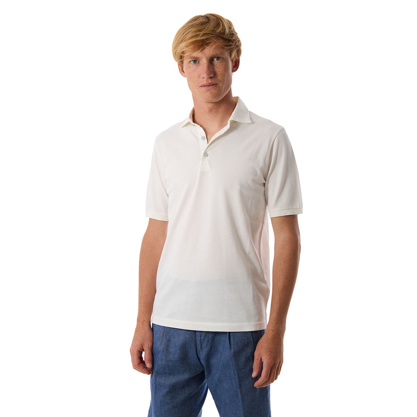 POLO MANICA CORTA BIANCA