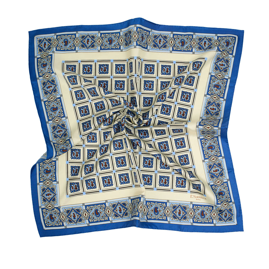 WHITE SILK SCARF 65