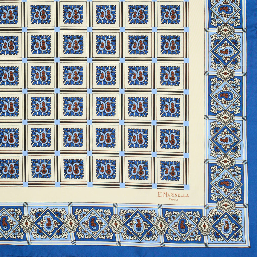 WHITE SILK SCARF 65
