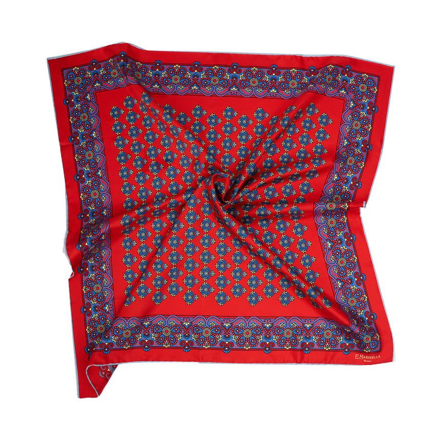RED SILK SCARF 65