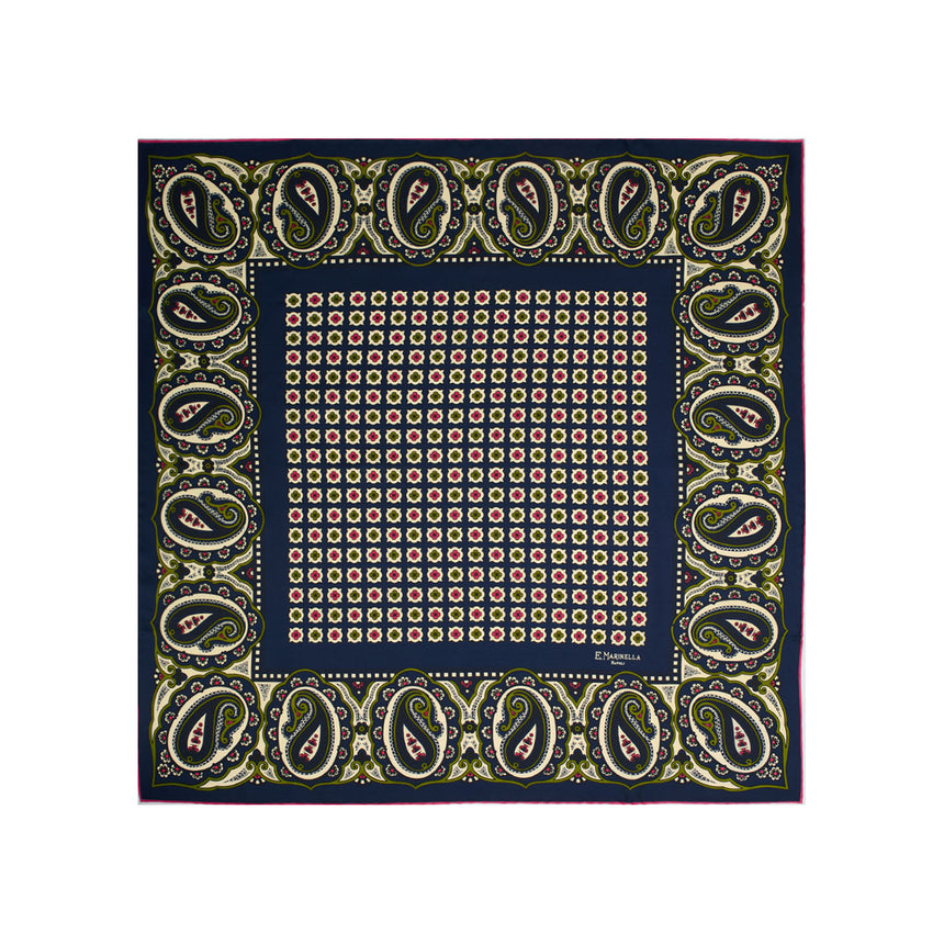 BLUE SILK SCARF 65