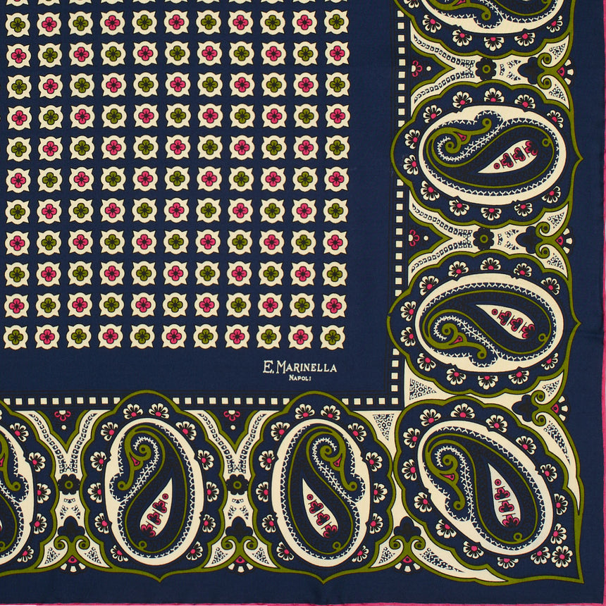 BLUE SILK SCARF 65