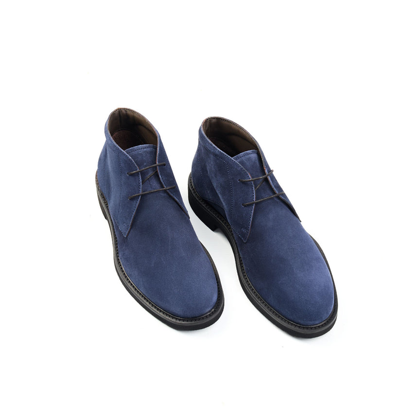 DARK BLUE ANKLE BOOTS