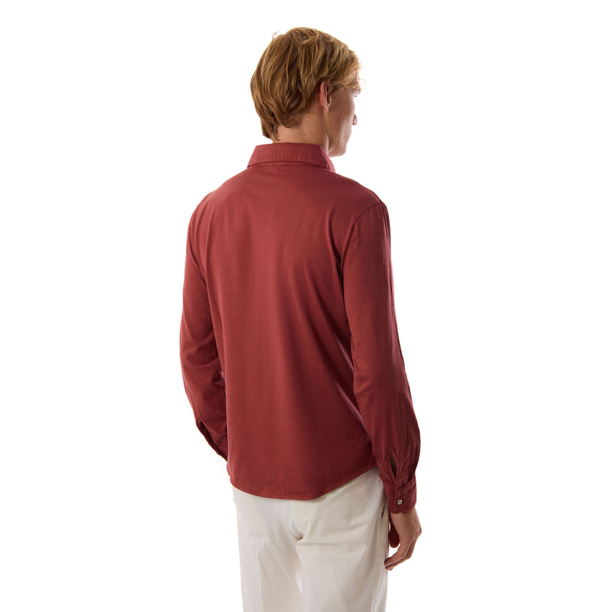 POLO CAMICIA MARRONE CHIARO
