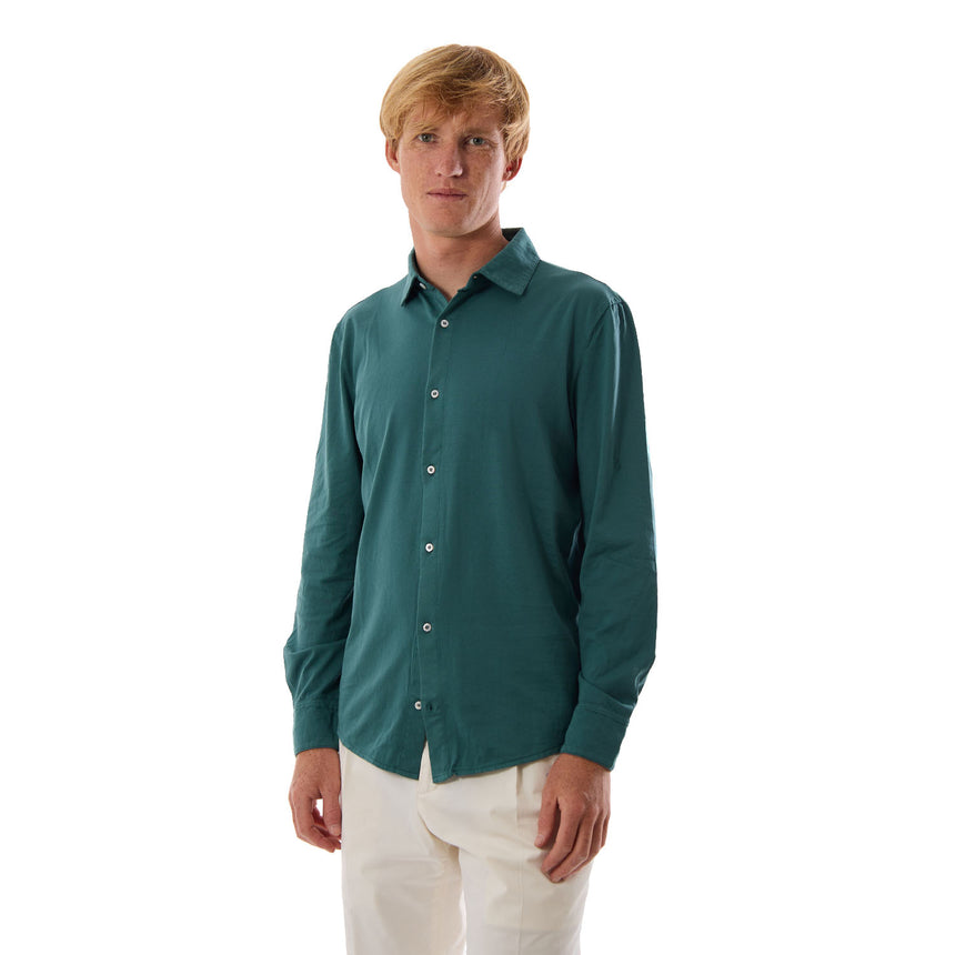 POLO CAMICIA VERDE SCURO