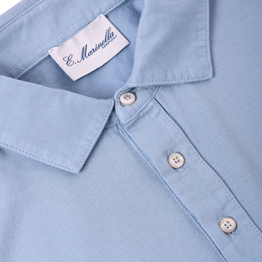 POLO CAMICIA AZZURRO POLVERE