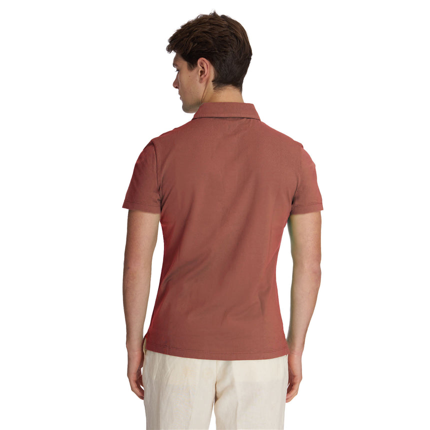 LIGHT BROWN SHORT SLEEVE POLO
