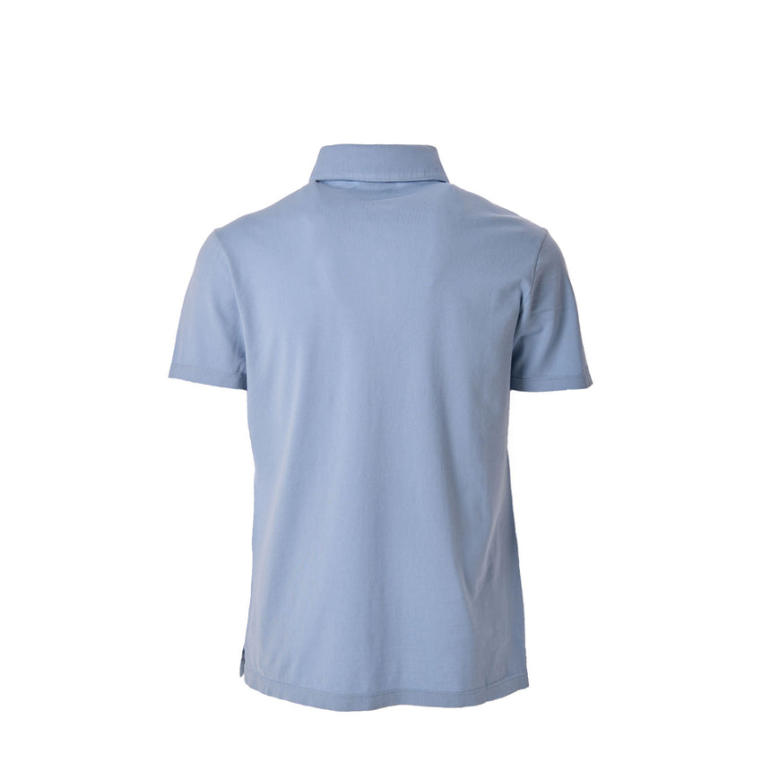 POLO MANICA CORTA AZZURRO POLVERE