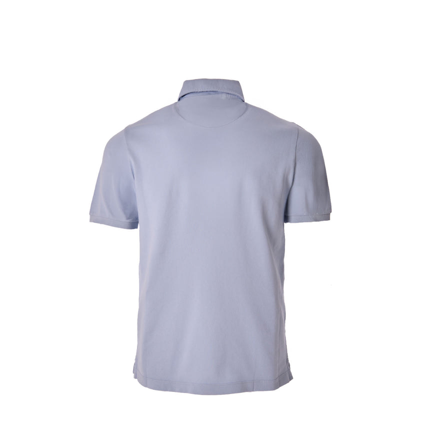 POLO MANICA CORTA AZZURRO POLVERE