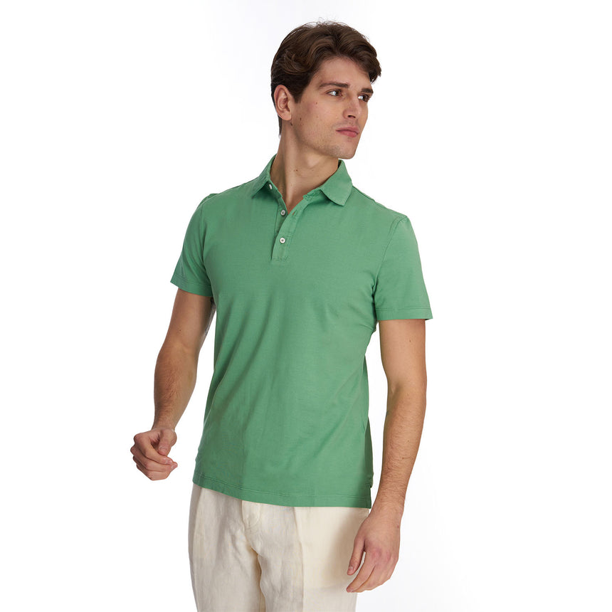 LIGHT GREEN SHORT SLEEVE POLO