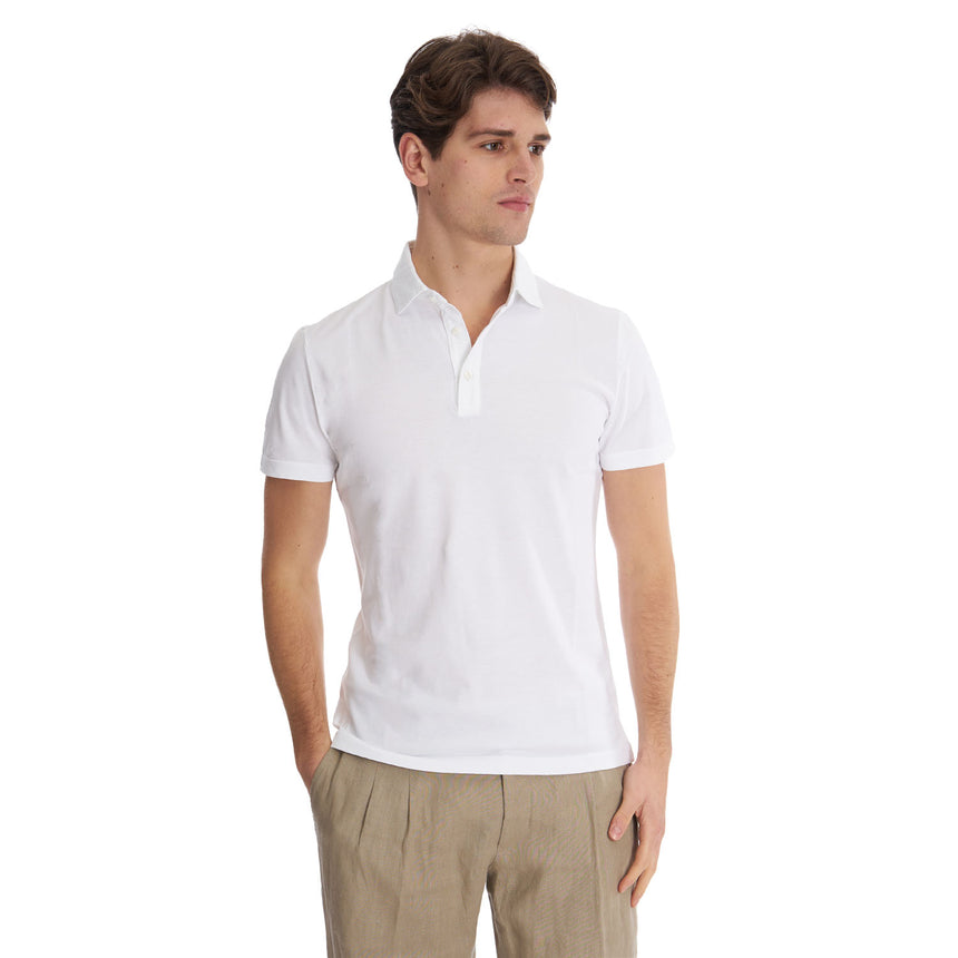 POLO MANICA CORTA BIANCA