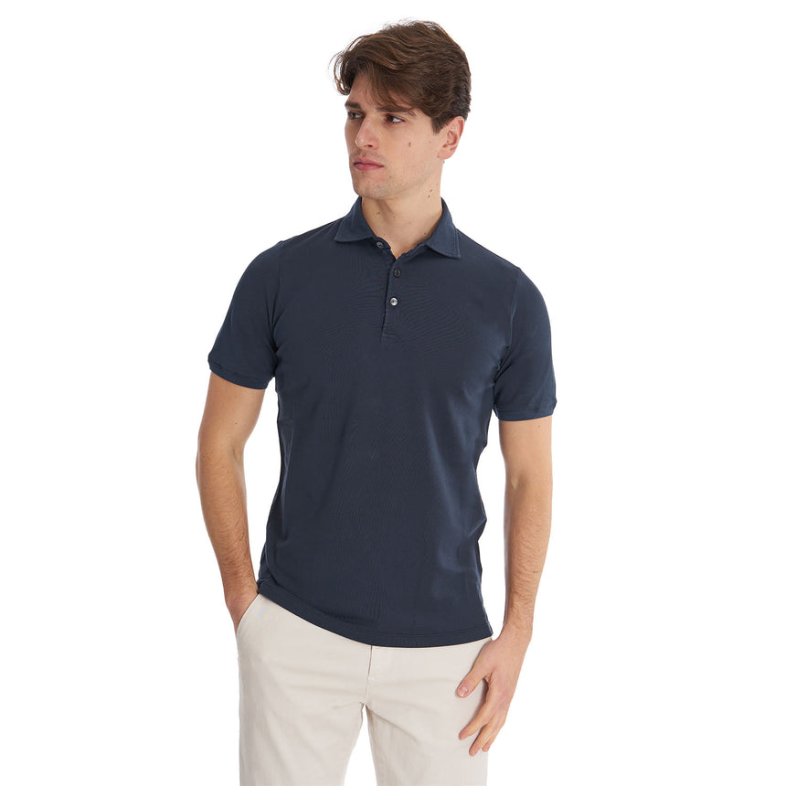 DARK BLUE SHORT SLEEVE POLO