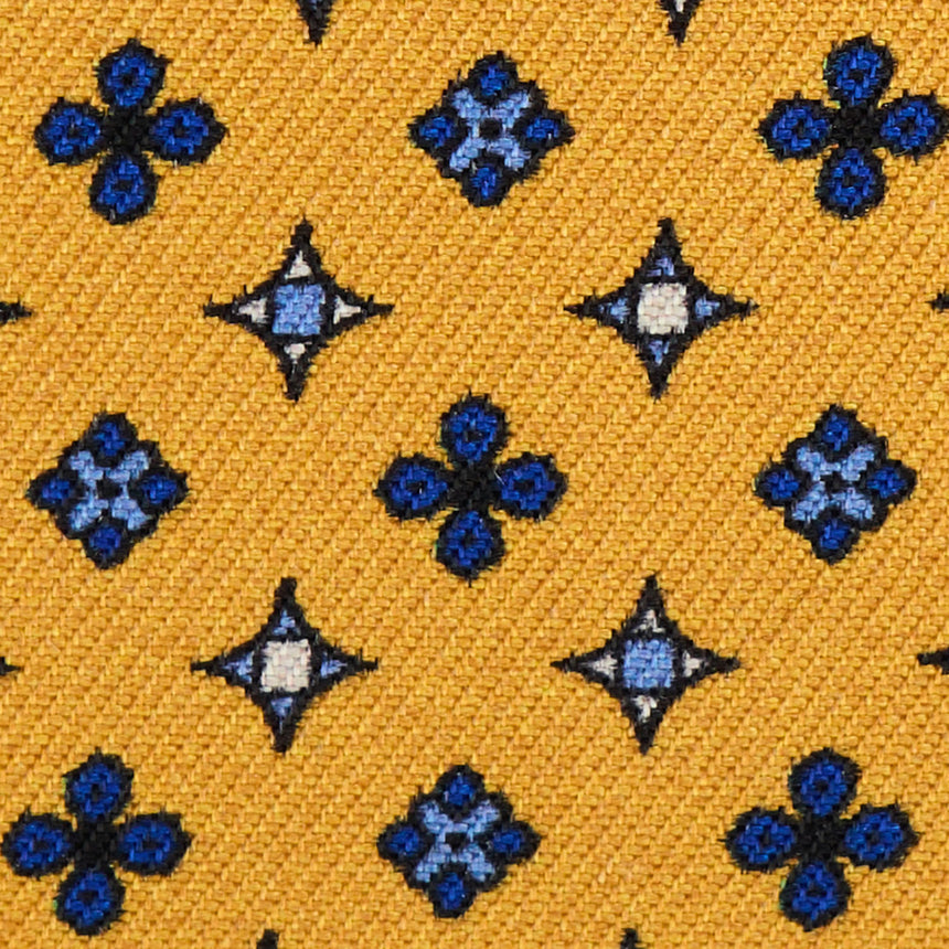 PORTACARTE DI CREDITO SETA E PELLE GIALLO