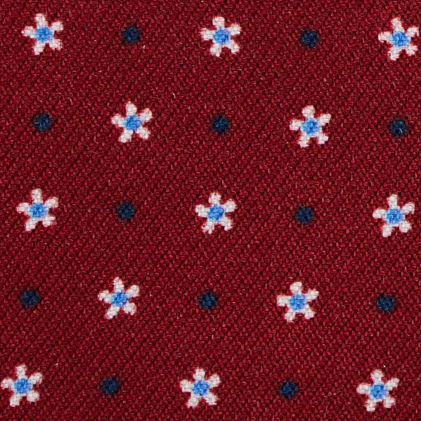 PORTACARTE DI CREDITO SETA E PELLE BORDEAUX