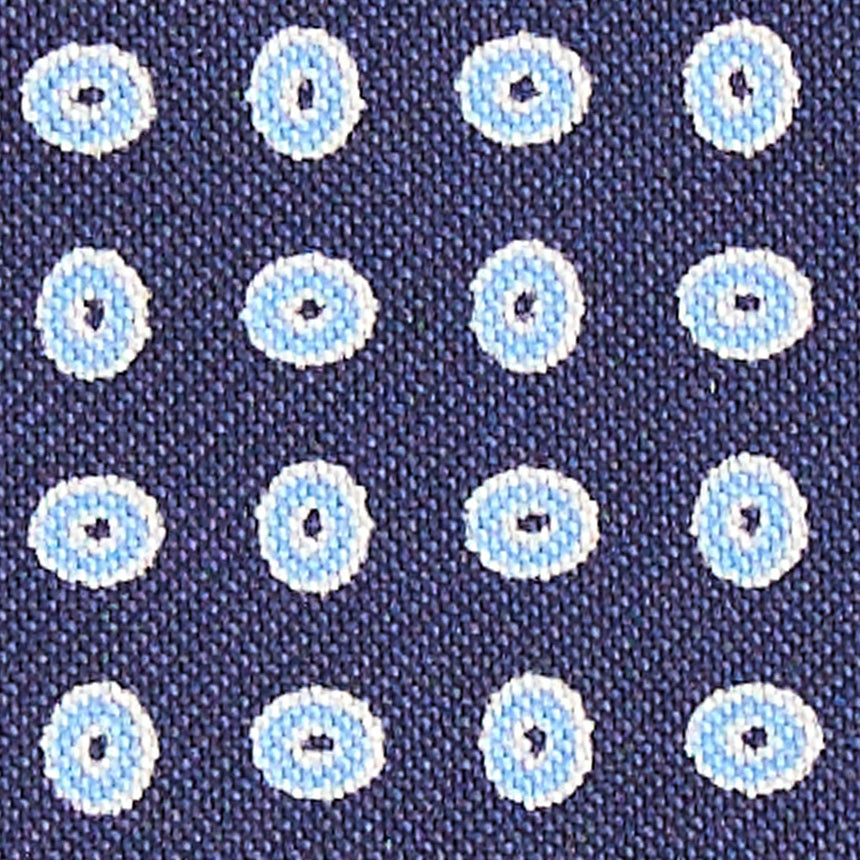 PORTACARTE DI CREDITO SETA E PELLE BLU