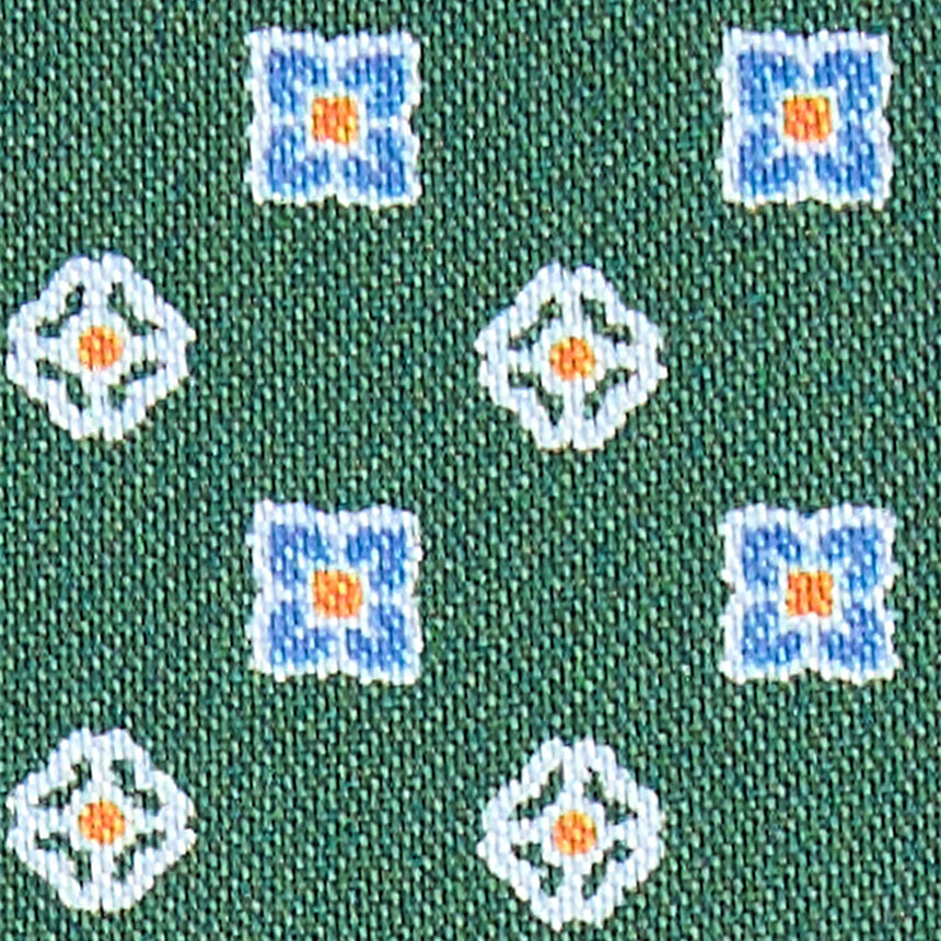 PORTACARTE DI CREDITO SETA E PELLE VERDE SCURO