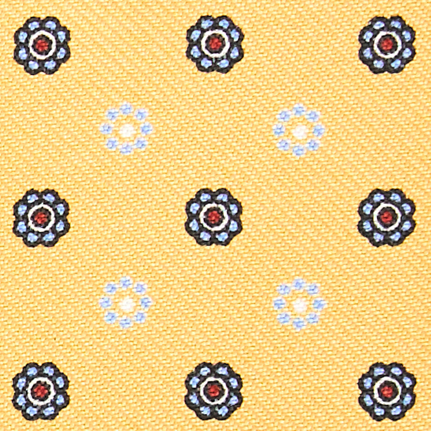 PORTACARTE DI CREDITO SETA E PELLE GIALLO