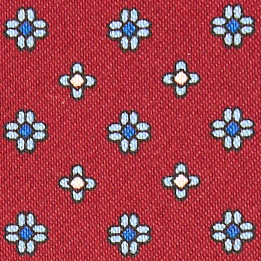 PORTACARTE DI CREDITO SETA E PELLE BORDEAUX