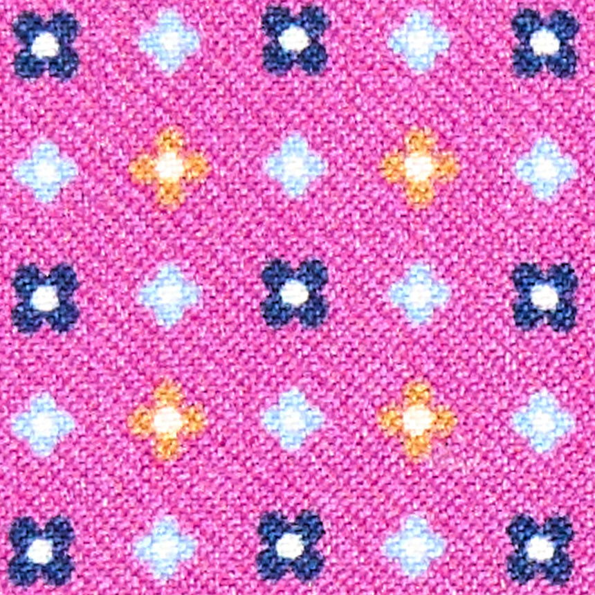 PORTACARTE DI CREDITO SETA E PELLE FUCSIA