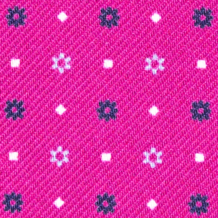 PORTACARTE DI CREDITO SETA E PELLE FUCSIA