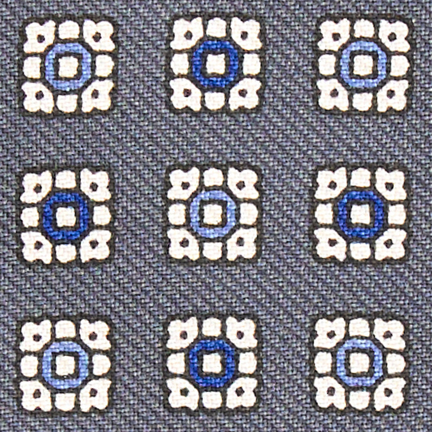 PORTACARTE DI CREDITO SETA E PELLE GRIGIO SCURO