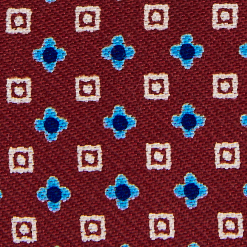 PORTACARTE PIEGHEVOLE IN SETA PELLE BORDEAUX