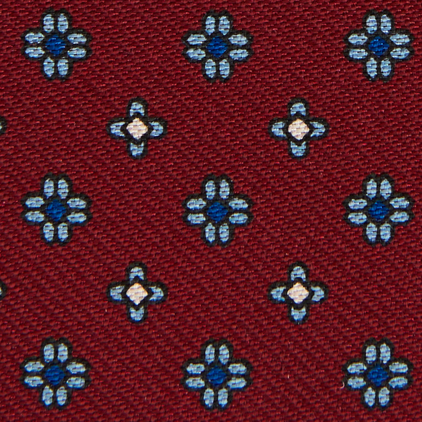 PORTACARTE PIEGHEVOLE IN SETA PELLE BORDEAUX