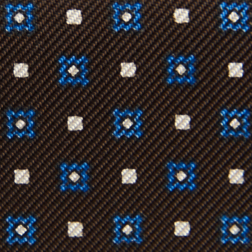 PORTACARTE PIEGHEVOLE IN SETA PELLE MARRONE SCURO