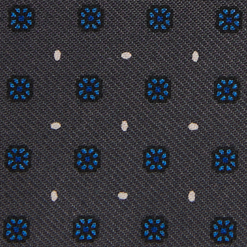 PORTACARTE PIEGHEVOLE IN SETA PELLE GRIGIO SCURO