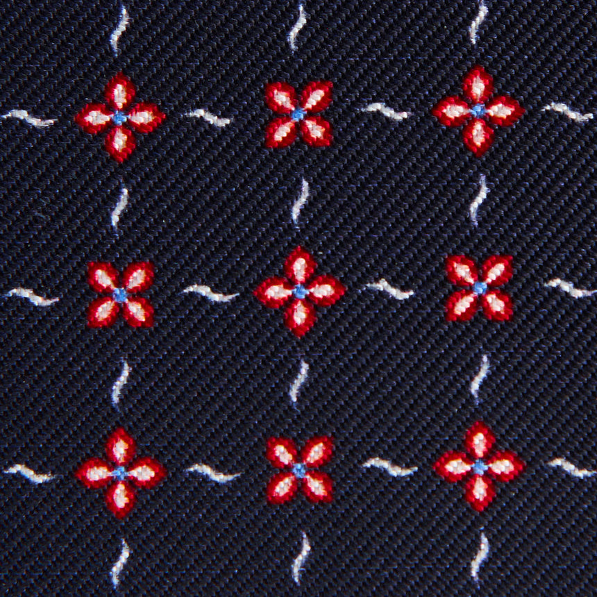 PORTACARTE PIEGHEVOLE IN SETA PELLE BLU SCURO