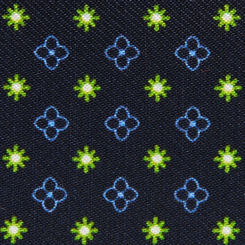 PORTACARTE PIEGHEVOLE IN SETA PELLE BLU SCURO