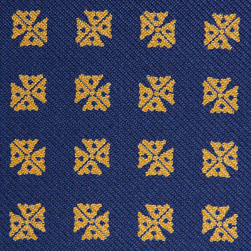 PORTACARTE PIEGHEVOLE IN SETA PELLE BLU SCURO