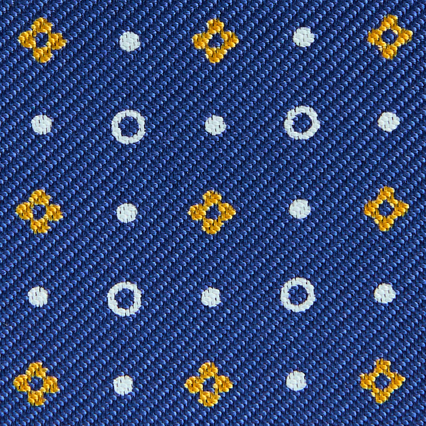 BLUETTE SILK AND LEATHER FOLDING CARD HOLDER